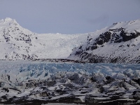 氷河湖の河口